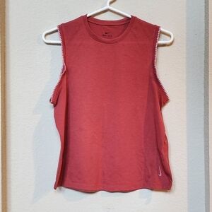 NIKE DRY FIT  workout top with embroidered sleeves.   Size M